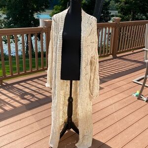 Anthropologie Pilcro long duster. Size L. Cotton blend. Great for tall girls.